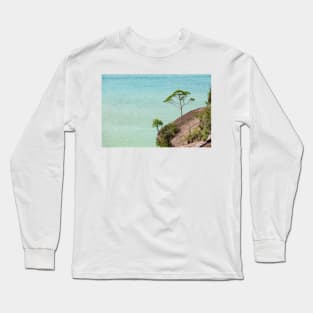 Small tree and big vast ocean scenery Long Sleeve T-Shirt